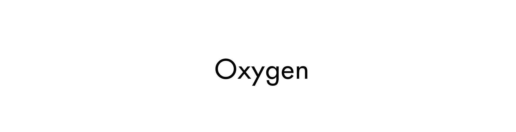 Oxygen